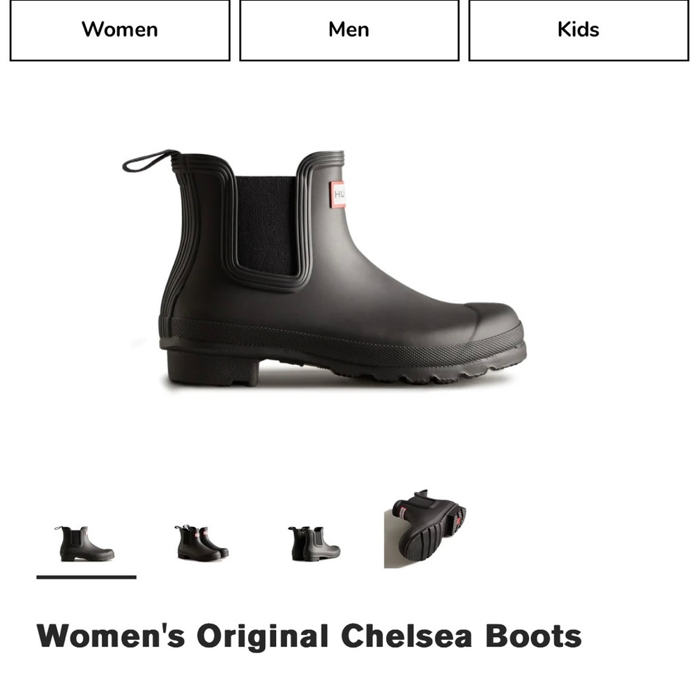 Hunter Rain Boots - BLACK - Like New